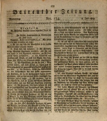 Bayreuther Zeitung Donnerstag 8. Juli 1813