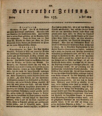 Bayreuther Zeitung Freitag 9. Juli 1813