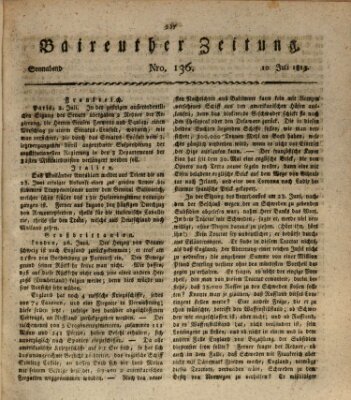 Bayreuther Zeitung Samstag 10. Juli 1813