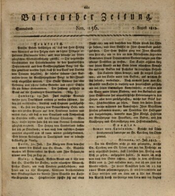 Bayreuther Zeitung Samstag 7. August 1813