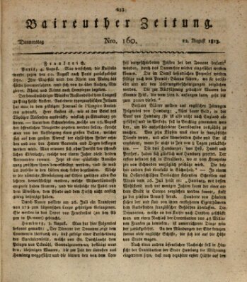 Bayreuther Zeitung Donnerstag 12. August 1813
