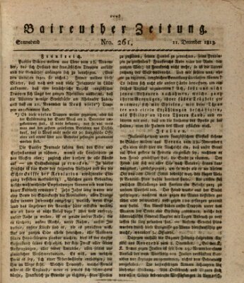 Bayreuther Zeitung Samstag 11. Dezember 1813