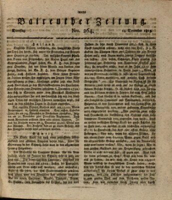 Bayreuther Zeitung Dienstag 14. Dezember 1813