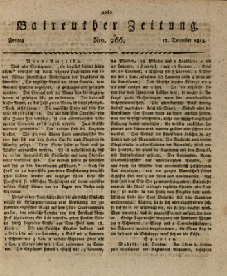 Bayreuther Zeitung Freitag 17. Dezember 1813