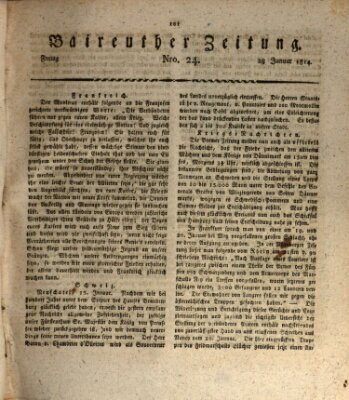 Bayreuther Zeitung Freitag 28. Januar 1814