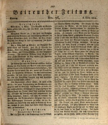 Bayreuther Zeitung Sonntag 6. März 1814