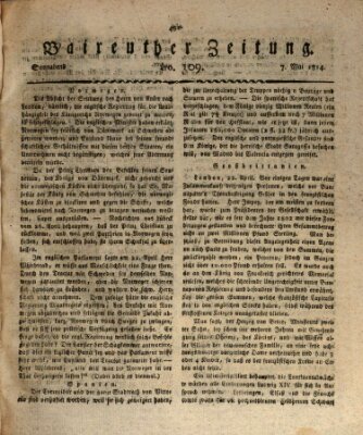 Bayreuther Zeitung Samstag 7. Mai 1814