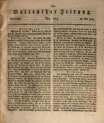 Bayreuther Zeitung Donnerstag 26. Mai 1814