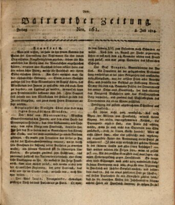 Bayreuther Zeitung Freitag 8. Juli 1814