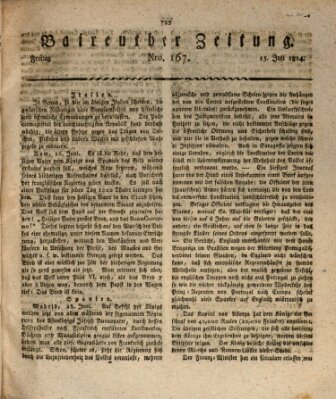 Bayreuther Zeitung Freitag 15. Juli 1814