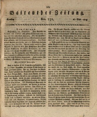 Bayreuther Zeitung Dienstag 27. September 1814