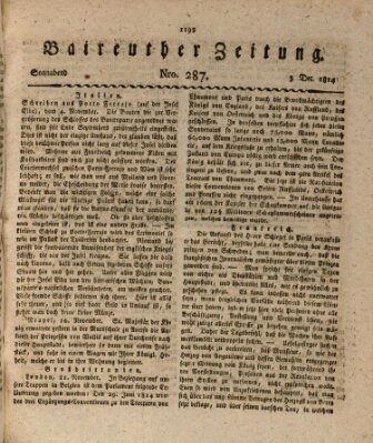 Bayreuther Zeitung Samstag 3. Dezember 1814