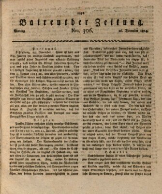 Bayreuther Zeitung Montag 26. Dezember 1814