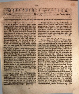 Bayreuther Zeitung Dienstag 31. Januar 1815