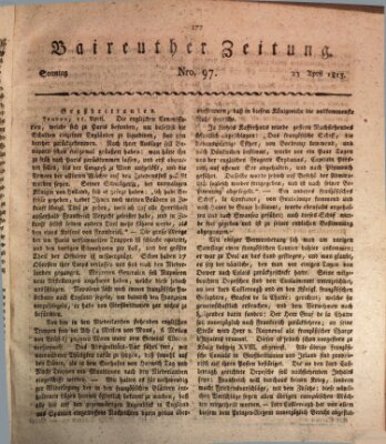 Bayreuther Zeitung Sonntag 23. April 1815