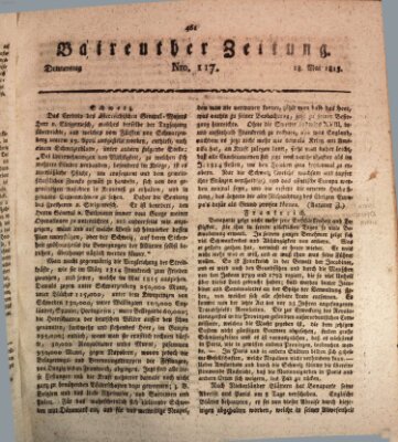 Bayreuther Zeitung Donnerstag 18. Mai 1815