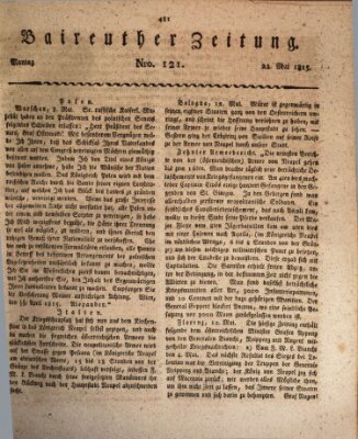 Bayreuther Zeitung Montag 22. Mai 1815