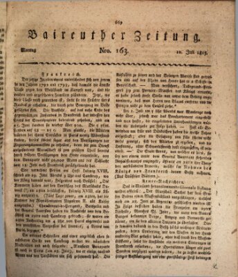 Bayreuther Zeitung Montag 10. Juli 1815