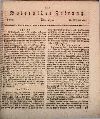 Bayreuther Zeitung Montag 11. Dezember 1815