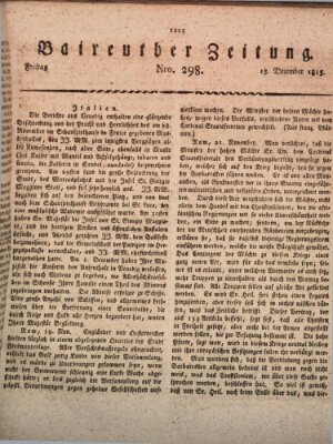 Bayreuther Zeitung Freitag 15. Dezember 1815