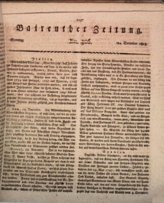 Bayreuther Zeitung Sonntag 24. Dezember 1815