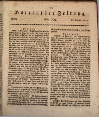 Bayreuther Zeitung Freitag 29. Dezember 1815