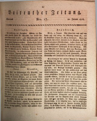 Bayreuther Zeitung Samstag 20. Januar 1816