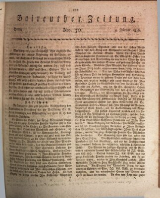 Bayreuther Zeitung Sonntag 4. Februar 1816