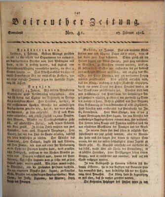 Bayreuther Zeitung Samstag 17. Februar 1816