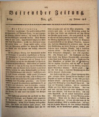 Bayreuther Zeitung Freitag 23. Februar 1816