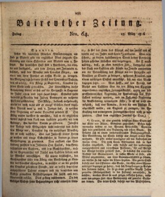 Bayreuther Zeitung Freitag 15. März 1816