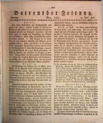 Bayreuther Zeitung Sonntag 28. April 1816