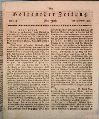 Bayreuther Zeitung Mittwoch 25. Dezember 1816