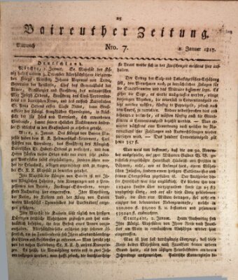 Bayreuther Zeitung Mittwoch 8. Januar 1817