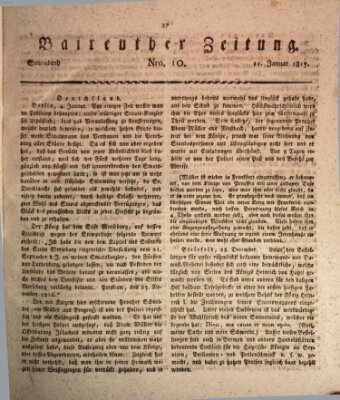 Bayreuther Zeitung Samstag 11. Januar 1817