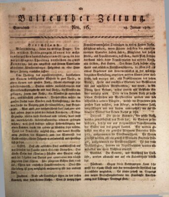 Bayreuther Zeitung Samstag 18. Januar 1817