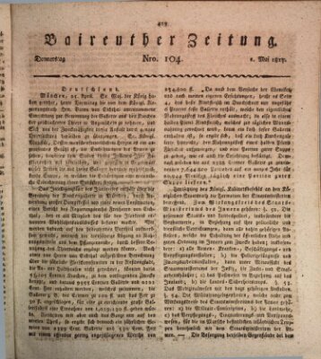 Bayreuther Zeitung Donnerstag 1. Mai 1817