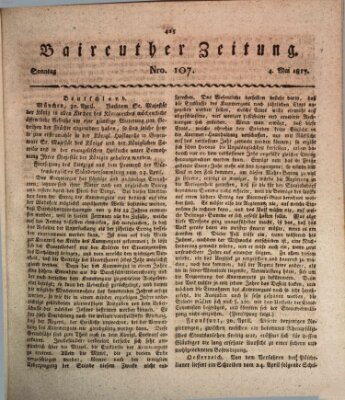 Bayreuther Zeitung Sonntag 4. Mai 1817