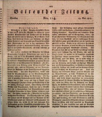 Bayreuther Zeitung Dienstag 13. Mai 1817