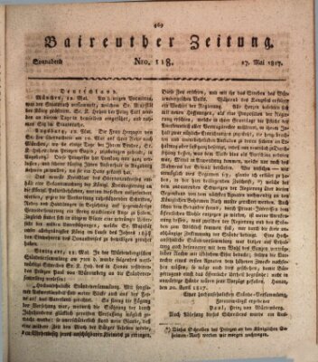 Bayreuther Zeitung Samstag 17. Mai 1817