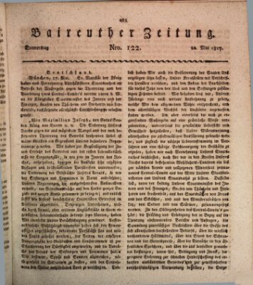 Bayreuther Zeitung Donnerstag 22. Mai 1817