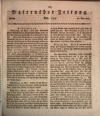 Bayreuther Zeitung Freitag 30. Mai 1817