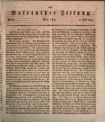 Bayreuther Zeitung Freitag 27. Juni 1817