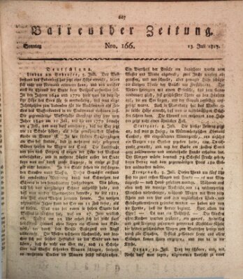 Bayreuther Zeitung Sonntag 13. Juli 1817