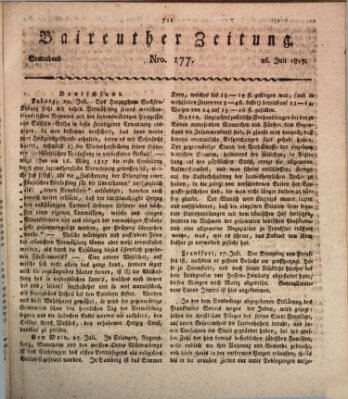 Bayreuther Zeitung Samstag 26. Juli 1817