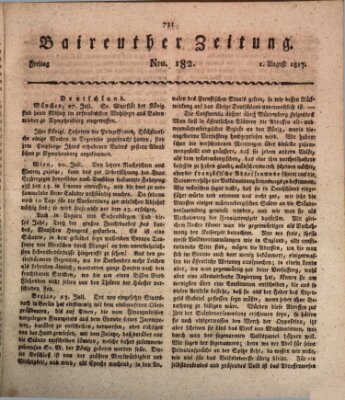 Bayreuther Zeitung Freitag 1. August 1817