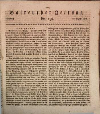 Bayreuther Zeitung Mittwoch 20. August 1817