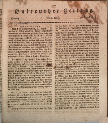 Bayreuther Zeitung Sonntag 31. August 1817