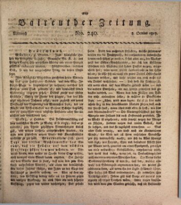 Bayreuther Zeitung Mittwoch 8. Oktober 1817