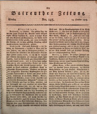 Bayreuther Zeitung Dienstag 14. Oktober 1817